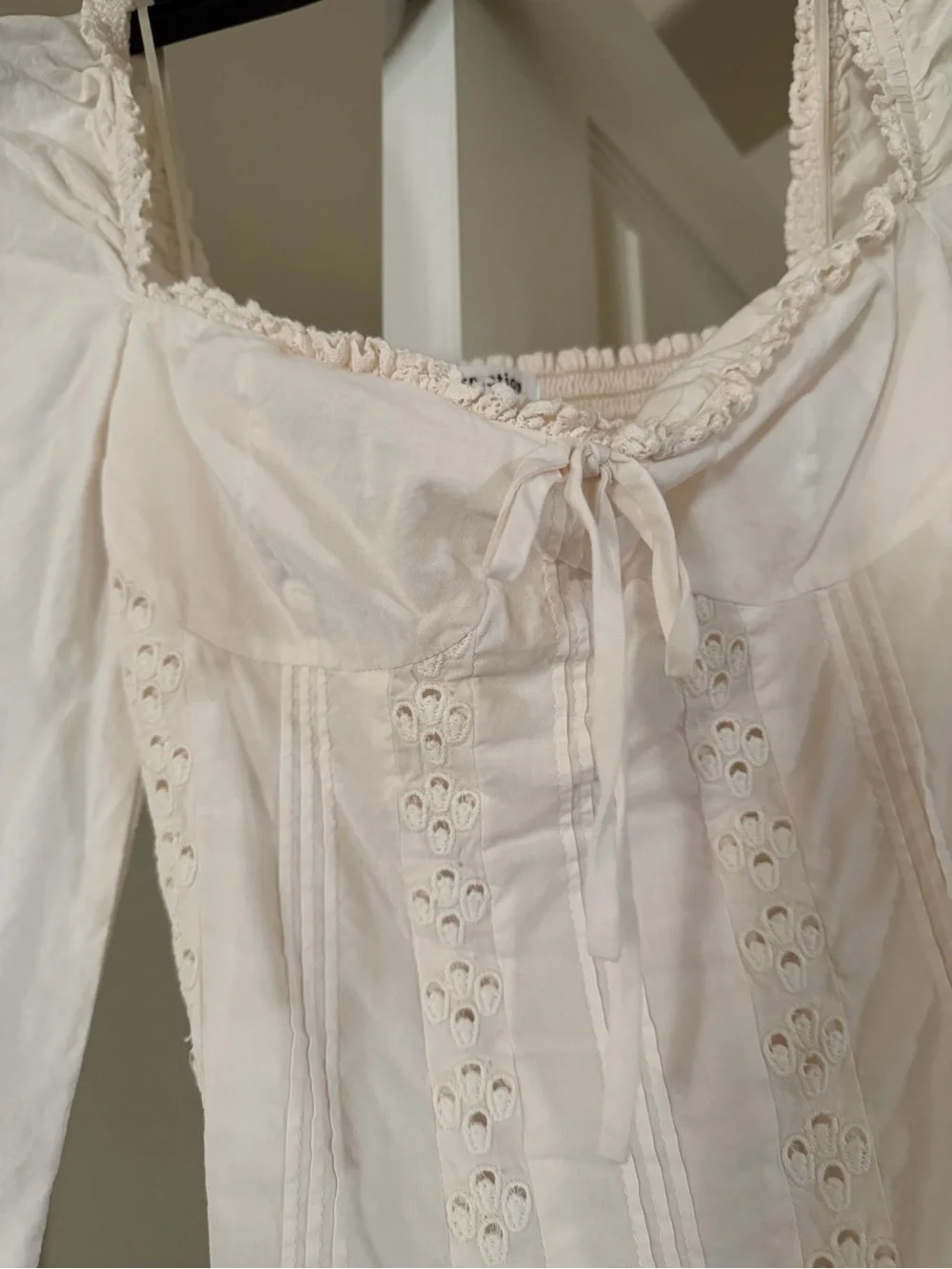 Reformation Isadora Cream Top